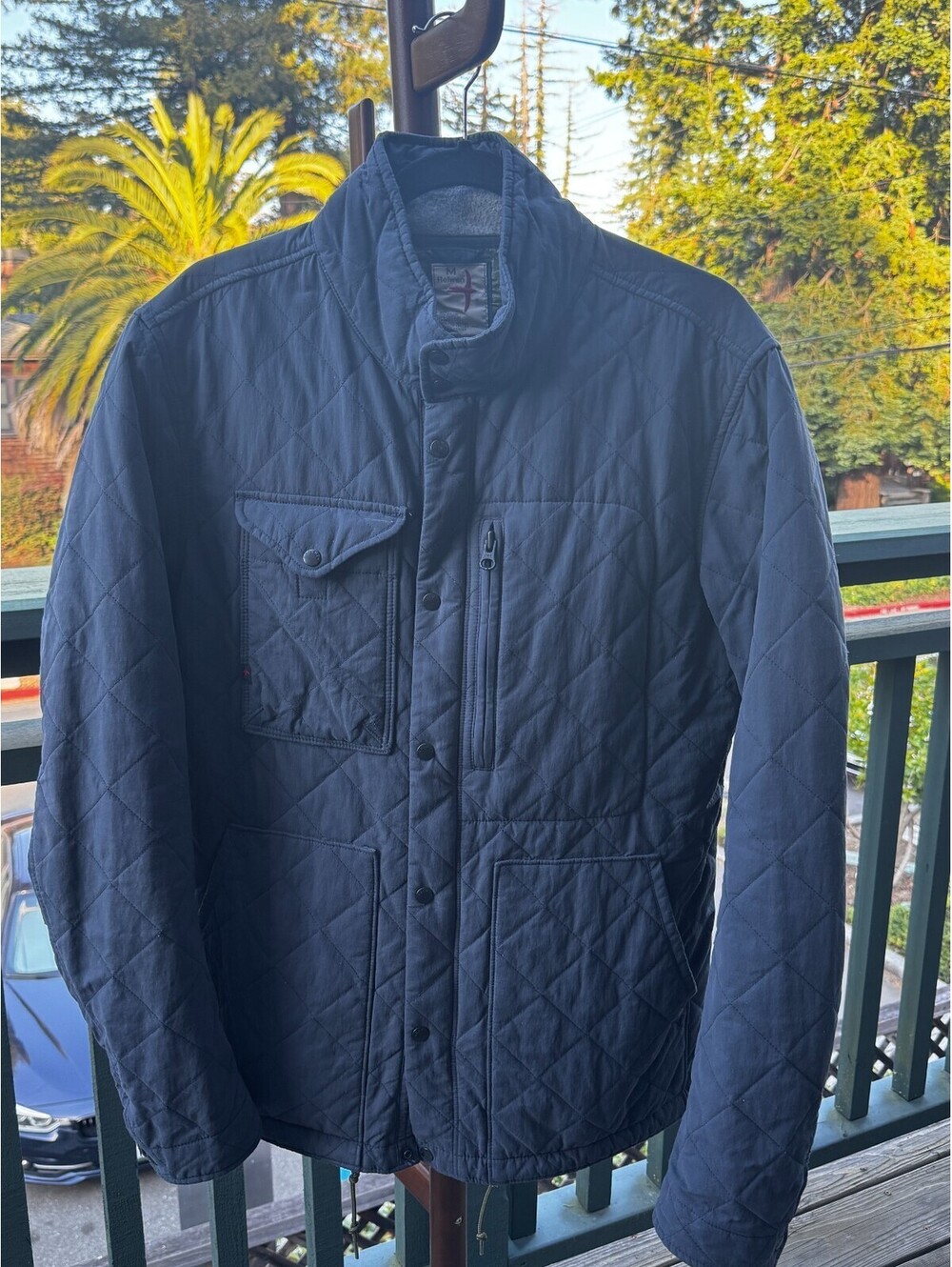 Relwen Quilted Insulated Tanker Jacket (Navy) - Men's Medium